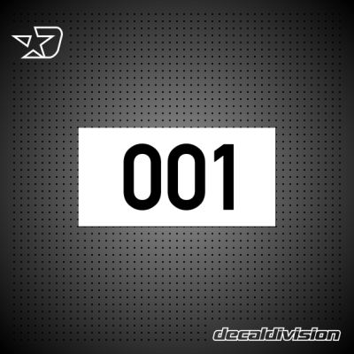 Parking Bay Number Signs